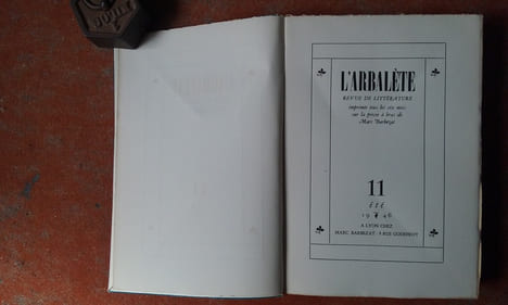 L'Arbalète - Revue de littérature - N° 11, été 1946
. SHERWOOD R.E. - LARRONDE O. - CLEMENT A. - MOULOUDJI