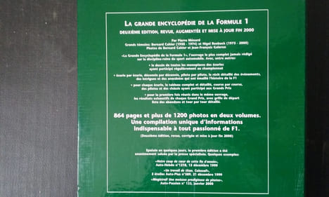 La grande encyclopédie de la Formule 1 - Tomes 1 et 2 - Deuxième Edition
. MENARD Pierre