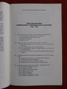 Le Pouvoir révolutionnaire à Bayonne : Commissaires de la Convention et représentants du peuple 1792-1795