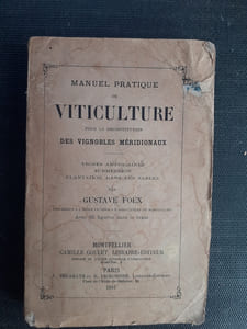 Manuel Pratique de Viticulture pour la Reconstitution des Vignobles Méridionaux. Vignes américaines. Submersion. Plantation dans les sables