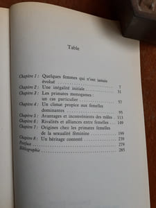Des guenons et des femmes - Essai de sociobiologie