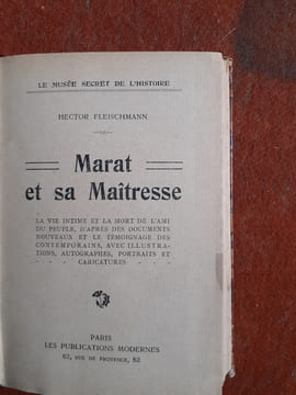 Marat et sa Maîtresse
. FLEISCHMANN Hector