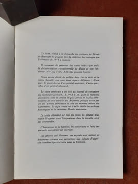 L'offensive des Ardennes - "Garde au Rhin"
. AREND Guy-Franz
