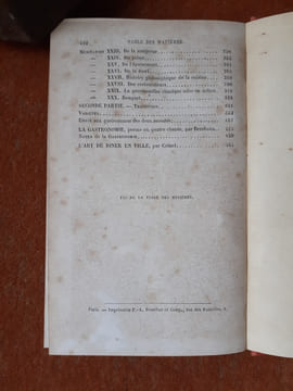 Physiologie du goût ou Méditations de gastronomie transcendante. Ouvrage théorique, historique et à l'ordre du jour dédié aux gastronomes parisiens - ...