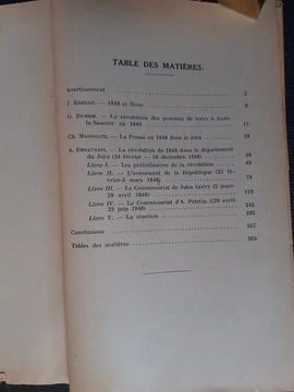Volume du Centenaire de la Révolution de 1848 dans le Jura
. BRELOT Jean (présenté par) / Société d'Emulation du Jura
