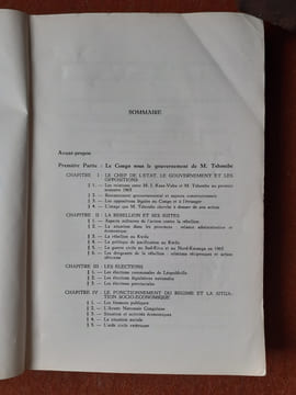 Congo 1965
. GERARD-LIBOIS J. - VAN LIERDE Jean (sous la direction de)