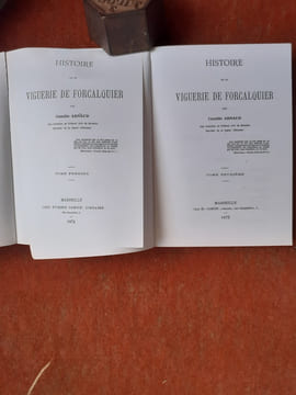 Histoire de la viguerie de Forcalquier - Tomes 1 et 2
. ARNAUD Camille