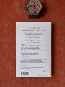 Freud-Ferenczi - Chronique d'une correspondance - Journées d'Etudes freudiennes (Paris, 26 et 27 septembre 1992)
. ROAZEN Paul - CHEMOUNI Jacquy - ...