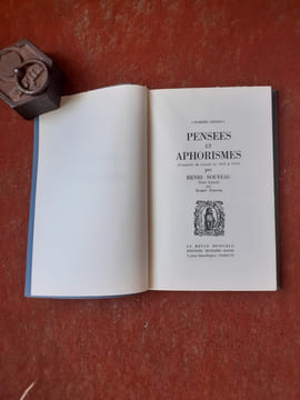 Pensées et Aphorismes (Fragments de Journal de 1926 à 1955)
. NOUVEAU Henri (Henrik Neugeboren)