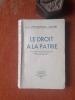 La tragédie juive - Le droit à la patrie - Témoignages sur les massacres en Pologne recueillis et traduits du yiddisch par Miria Bath-Ami 
. BATH-AMI ...