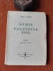 Syrie et Palestine 1935
. ANGER Henry
