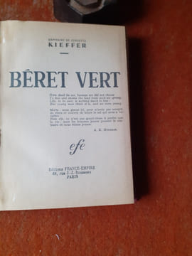 Béret vert
. KIEFFER Philippe (Capitaine de Corvette)
