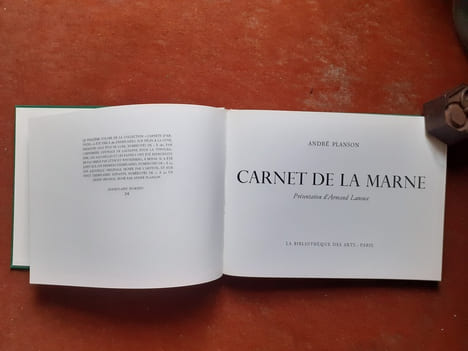 Carnet de la Marne
. PLANSON André

