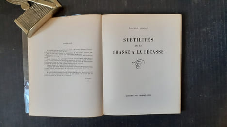Subtilités de la chasse à la bécasse
. DEMOLE Edouard