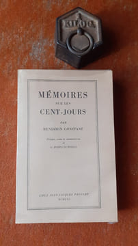 Mémoires sur les Cent-Jours
. CONSTANT Benjamin
