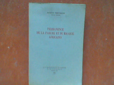 Permanence de la parure et du masque africains