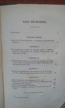 Notice historique sur les Manufactures Impériales des tapisseries des Gobelins et de tapis de la Savonnerie, suivie du Catalogue des tapisseries ...