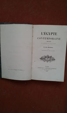 L'Egypte contemporaine (1840-1857). De Méhémet Ali à Saïd Pacha	. MERRUAU Paul	