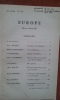 Albert Maltz - Cholokhov - Charles Gille - Le Nain	. Revue EUROPE	