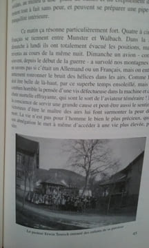 Chronique de la Vallée de Munster pendant la Première Guerre Mondiale - Un pasteur alsacien sous la mitraille et les obus . TEUTSCH Erwin