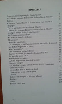 Chronique de la Vallée de Munster pendant la Première Guerre Mondiale - Un pasteur alsacien sous la mitraille et les obus . TEUTSCH Erwin