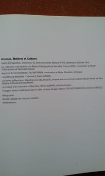 Mauritanie. Terre de Hommes - (Musée d'Aquitaine 20, Cours Pasteur 33000 Bordeaux 11 juin-17 octobre 1993 et Institut du Monde Arabe, décembre ...
