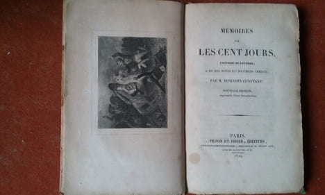 Mémoires sur les Cent Jours, en forme de Lettres, avec des Notes et Documens inédits	. CONSTANT Benjamin	