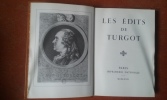 Les Edits de Turgot	. TURGOT	