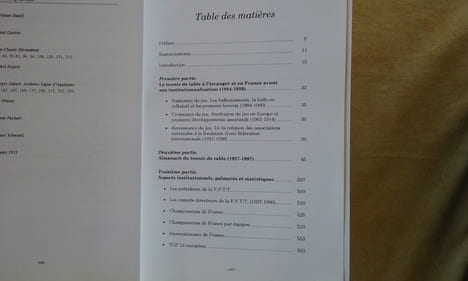 Almanach du tennis de table . SILVAIN Jean-Marc