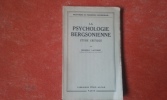La psychologie bergsonienne - Etude critique	. LACOMBE Roger-E.	