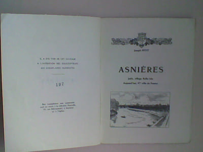 Asnières. Jadis, village Belle-Isle. Aujourd'hui, 47e ville de France