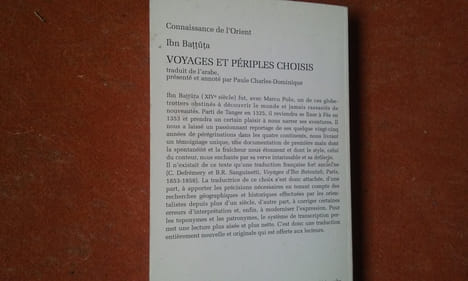 Voyages et périples choisis
. IBN BATTÛTA 
