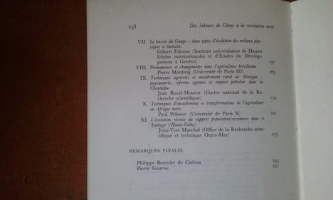 Des labours de Cluny à la révolution verte. Techniques agricoles et population
. GOUROU Pierre -ETIENNE Gilbert (sous la direction de)

