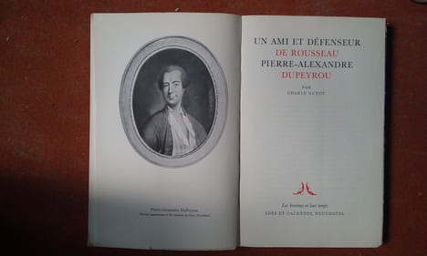Un ami et défenseur de Rousseau. Pierre-Alexandre Du Peyrou
. GUYOT Charly