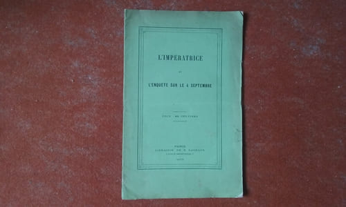 L'Impératrice et l'enquête sur le 4 Septembre