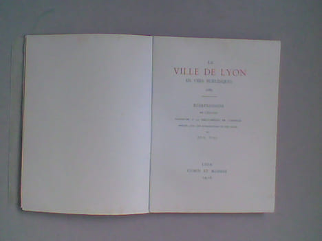 La Ville de Lyon en vers burlesques 1683	. Anonyme	