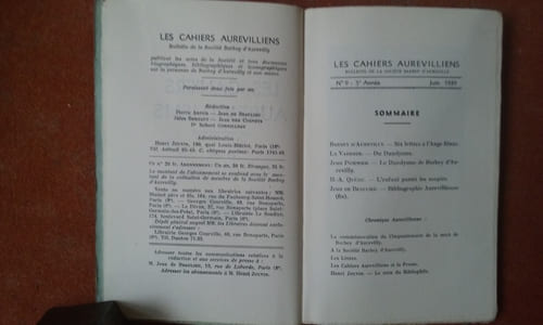 Les Cahiers Aurevilliens. Bulletin de la Société Barbey d'Aurevilly, N° 9 - 5ème année, juin 1959