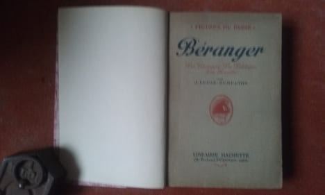 Béranger. La Chanson - La Politique - La Société
. LUCAS-LEBRETON J.