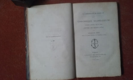 La Chronique de Louis XI dite Chronique scandaleuse faussement attribuée à Jean de Troyes, restituée à son véritable auteur
. VITU Auguste