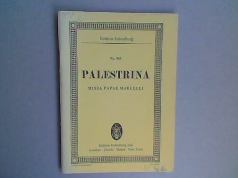 Missa Papae Marcelli . PALESTRINA G. Pierluigi da