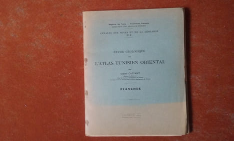 Etude géologique de l'Atlas tunisien oriental - Planches
. CASTANY Gilbert