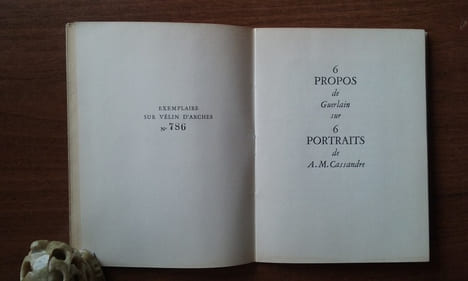 6 Propos de Guerlain sur 6 Portraits de A.M. Cassandre
. GUERLAIN / CASSANDRE