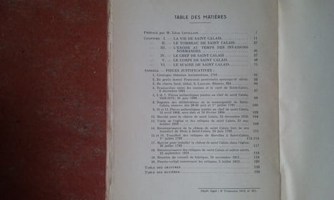 Le trésor de Saint-Calais - Etude historique et archéologique sur la découverte des reliques et du suaire de Carilephus
. BOUTON André