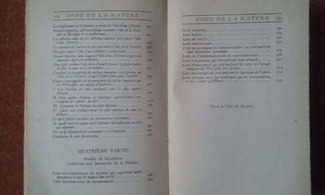 Code de la Nature ou le véritable esprit de ses lois 1755
. MORELLY
