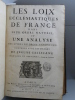 Rare édition originale de Les loix ecclesiastiques de france dans leur ordre naturel et une analyse des livre du droit canonique conferez avec les ...
