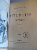 Liturgies intimes 1892
édition originale 
reliure à bande René Kieffer. Verlaine Paul 
