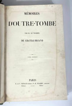 Mémoires d'Outre-Tombe. François-René de Châteaubriand