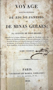 Voyage Dans les Provinces de Rio de Janeiro et Minas Geraes