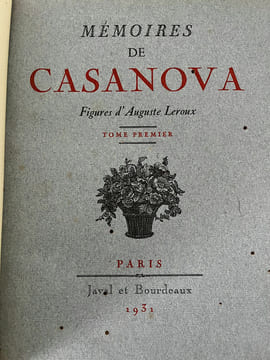Mémoires de Casanova de Seingalt
écrits par lui-même. J. Casanova de Seingalt