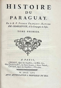 Histoire du Paraguay. Pierre-François Xavier de Charlevoix